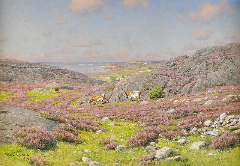 johan krouthen Scene from Halland North Coast oil painting image
